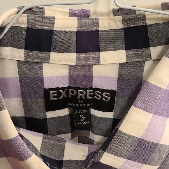 Express Gingham button down shirt - Picture 2 of 6